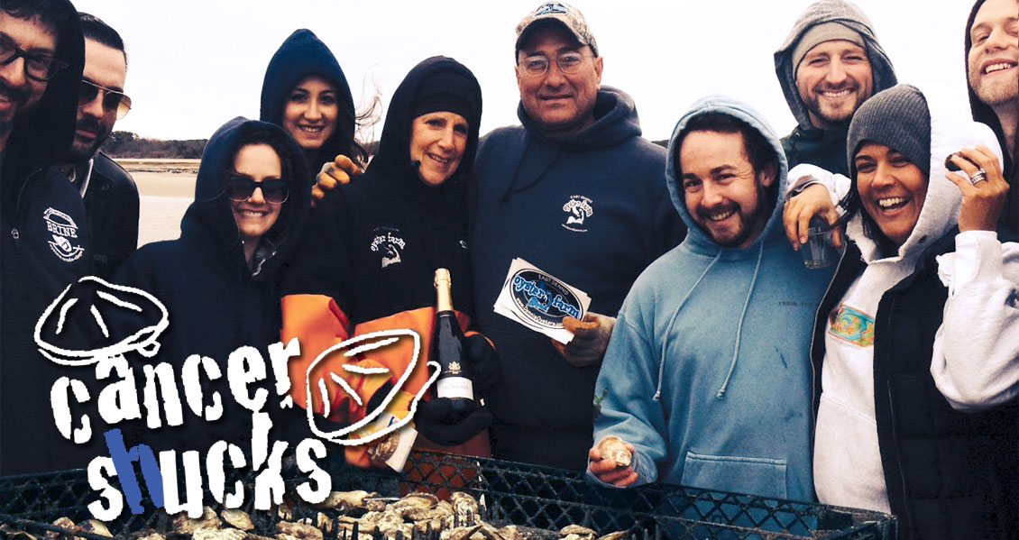 BRINE in Newburyport annually hosts Cancer Shucks to benefit The Jimmy Fund.